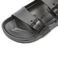 thumbnail image 4 of Weestep Essential lightweight double buckle slip-on flat adjustable women’s men’s sandals(Charcoal, W6-6.5/M4-4.5), 4 of 7