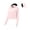 Pink_002, variant on Domuza Upf 50  Sun Hoodie Shirts for Women with Mask and Brim Long Sleeve Solid T Shirts Summer 2026 Stylish Uv Protection Ice Silk Sunscreen Top White One Size