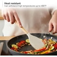 thumbnail image 3 of OVENTE Silicone Cooking Utensils Set 17pcs Heat Resistant Kitchen Tools and Gadgets for Nonstick Cookware, BPA Free Spatula Set with Wooden Handle, Cup Holder, Oven Gloves and Hot Pads, Cream SPS17CR, 3 of 11