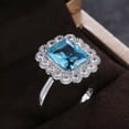 thumbnail image 3 of QQTDFG Fashion 925 Silver Women Jewelry Aquamarine Wedding Bridal Rings Gifts Size 6-10-#11-9, 3 of 9