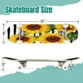 thumbnail image 2 of 31'' Complete Skateboard 7 Layer Canadian Maple Double Kick Deck Skateboards Beautiful sunflowers abstract Collection decorative floral Skate Board for Beginner Adult Gifts, 2 of 5