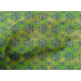 thumbnail image 4 of oneOone Cotton Cambric Green Fabric Batik Craft Projects Decor Fabric Printed By The Yard 56 Inch Wide - VE, 4 of 4