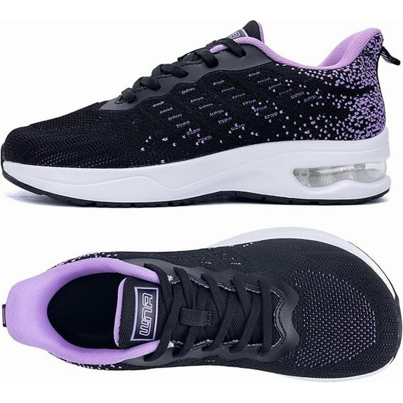 GOOBON Wide Toe Box Shoes Women Arch Support Walking Shoes for Plantar Fasciitis Wide Width Orthotic Tennis Sneakers