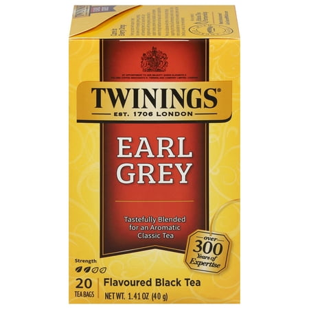 Twinings Earl Grey Citrus and Bergamot Black Tea Bags, 20 Count Box