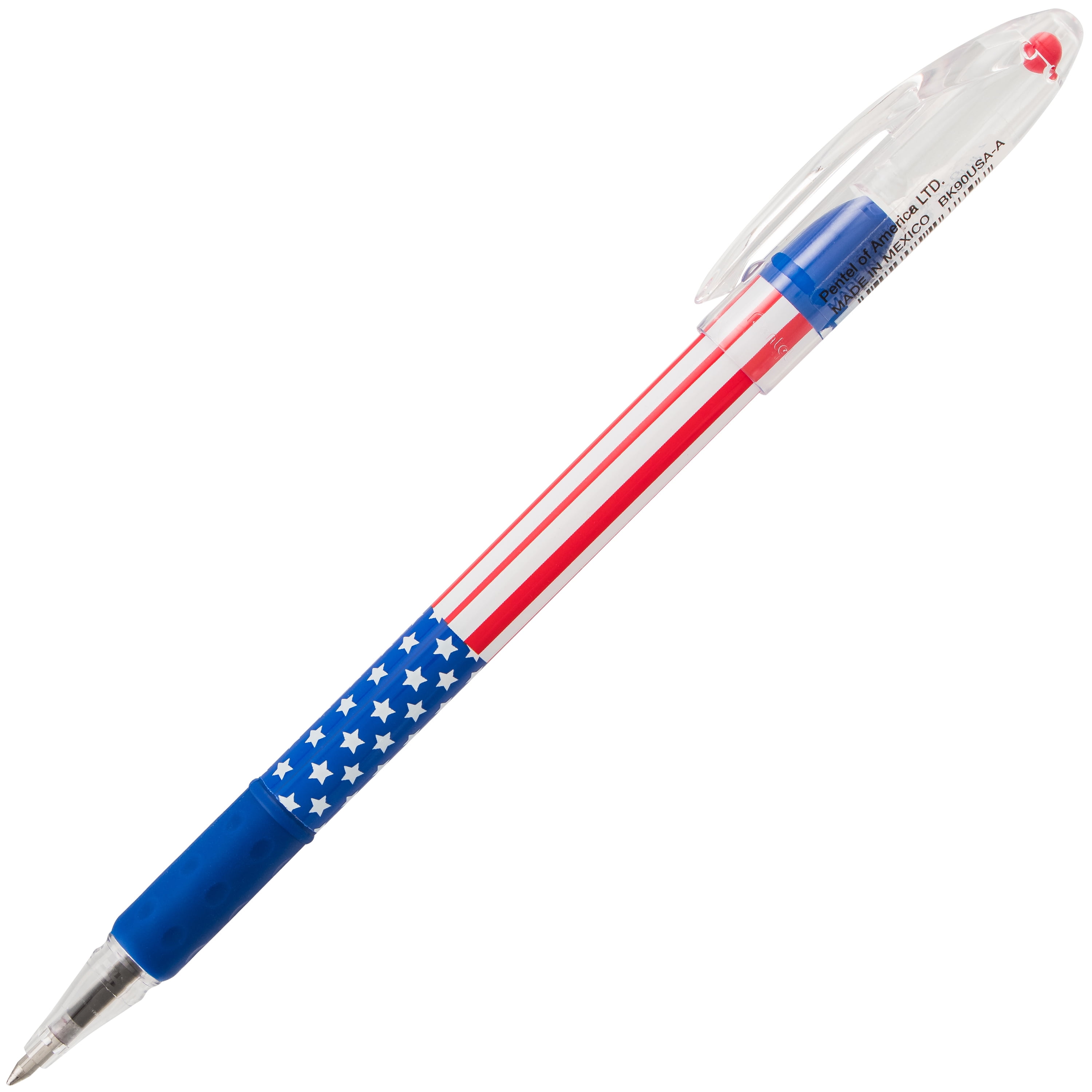 Pentel RSVP Ballpoint Pen, 0.7mm. Fine Line, Stars and