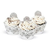 Hortense B. Hewitt 55544 Damask & Filigree Cupcake Wrap - Pack of 24