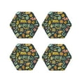 thumbnail image 2 of Balery 4 Pcs Colorful Hippieleather Coasters Set, Drink Table Cup Coasters For Living Room Kitchen Coffee Decor, 2 of 9