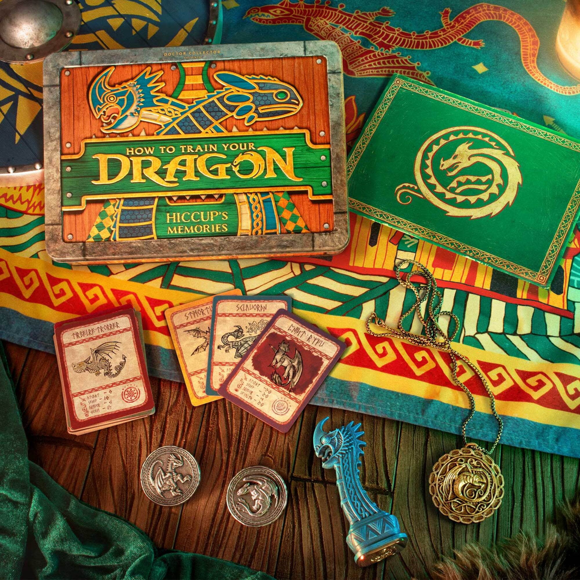 Doctor Collector: How To Train Your Dragon - Hiccup´s Memories - Ultimate Collector's Tin Box, Movie Props, Photos, Maps, Coins, Authentic Memorabilia