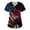 Multicolor #24, variant on Evdexr Women's Independence Day Scrub Tops 1776 2026 Short Sleeve Scrubs 4th Of July V Neck Usa Flag Nurse Shirt Lightweight Workwear with Pockets Deep Red XL