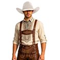 thumbnail image 3 of Cowboy Hat for Men Roll Up Wide Brim Shapeable Western Cowgirl Fedora Lightweight Summer Beach Outdoor Sun Protection, 3 of 5