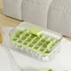 thumbnail image 4 of Bandeja para Hielos con Botón de Empuje, Caja de Almacenamiento y Tapa, Molde de Plástico Resistente a Olores, Compartimentos de Fácil Liberación, Incluye Pala para Hielo, Organizador para, 4 of 8