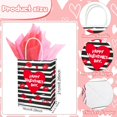 thumbnail image 4 of 12 Pack Valentines Day Gift Bags with Handles and Tissue Paper, Valentines Goodie Bags Gift Wrapping Bags for Valentines Day Party Supplies, 4 of 7