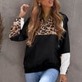 thumbnail image 3 of Sudadera con capucha para mujer, sudadera con capucha con estampado de leopardo, sudadera con capucha para mujer, camisa de manga larga, sudadera con cremallera para mujer, valor excepcional, 3 of 6