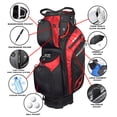 thumbnail image 2 of Snake Eyes Golf Previous Season SE500 Cart Bag Black/Red, 2 of 4