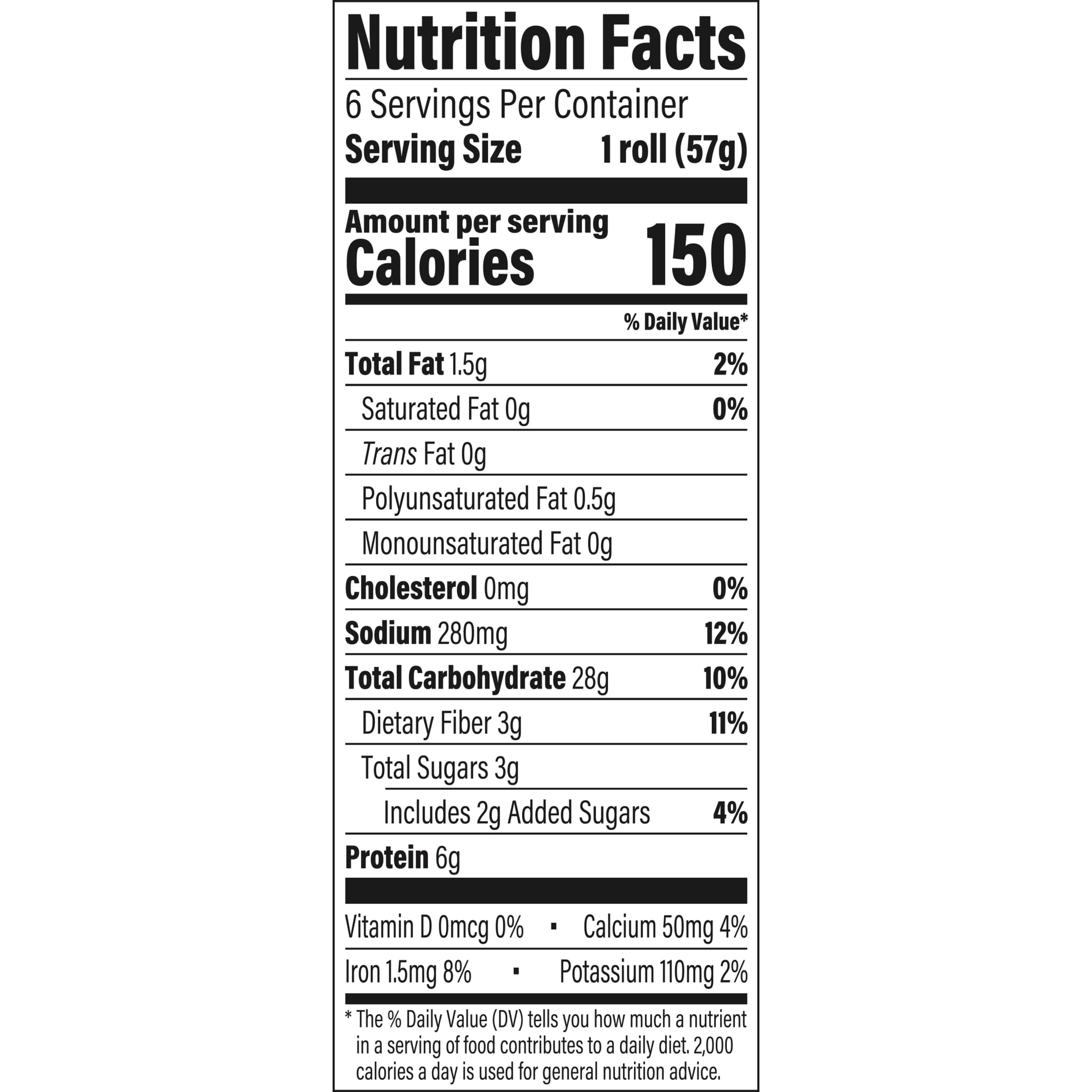 Arnold Sandwich Thins Multigrain Rolls, 6 count, Sandwich Thins, 12 oz Bag