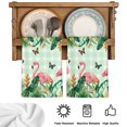 thumbnail image 5 of Pink Flamingo Kitchen Towels Set of 4, Summer Tropical Palm Leaves Green Plaid Absorbent Dish Towels for Kitchen, Microfiber Hand Towel, Quick Drying Tea Towel for Cleaning Decorative Dishcloths, 5 of 7