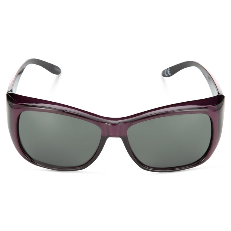 Polar Optics Victoria Women's Fits-Over Sunglasses, Purple photo 1
