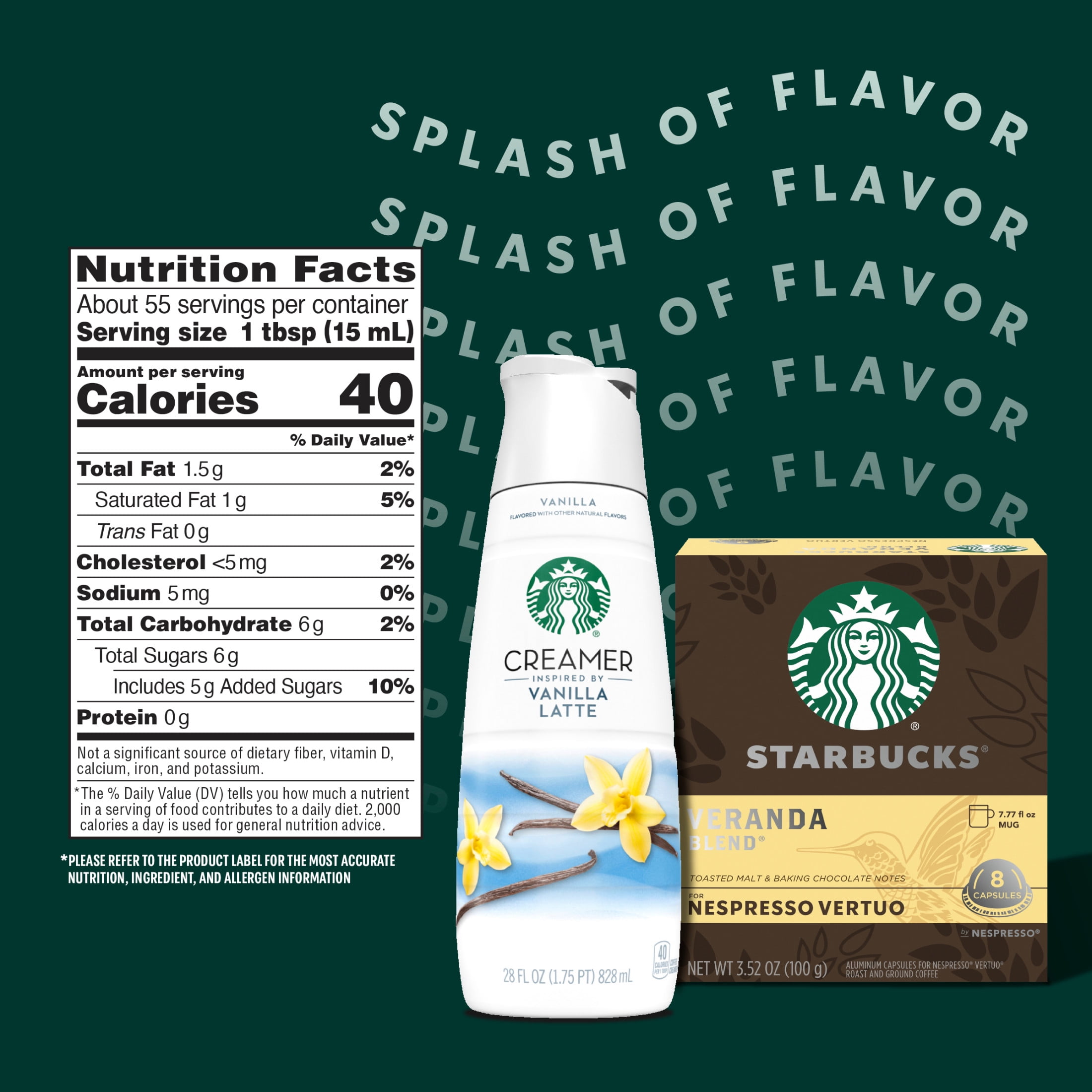 Starbucks Vanilla Creamer, 28 fl. oz. Bottle 28 fl oz