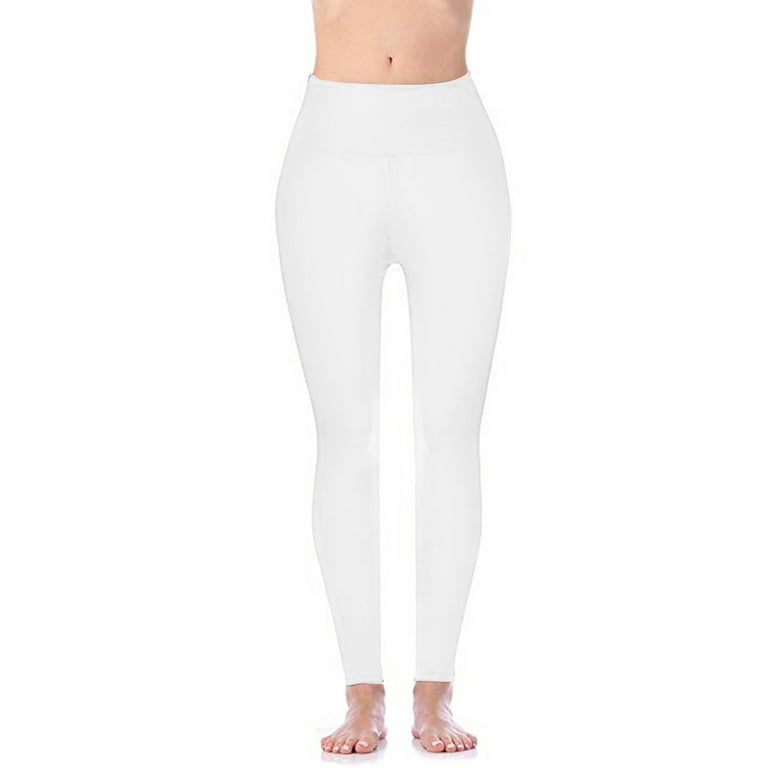 Puntoco Women'S Clearance Yoga Pants High Waist and Tight Fitness Yoga  Pants Nude Hidden Pocket Yoga Pants White