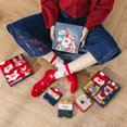 thumbnail image 4 of Xmas Crew Socks Festive: 4 Pairs Stretchy Breathable Cotton Socks Holiday Socks, 4 of 4