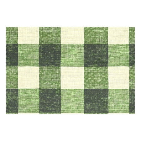

Ryvnso 1 Piece Placemats Checkered Grid-a2 Dining Mats Heat-Resistant Non-Slip Washable Table Mat