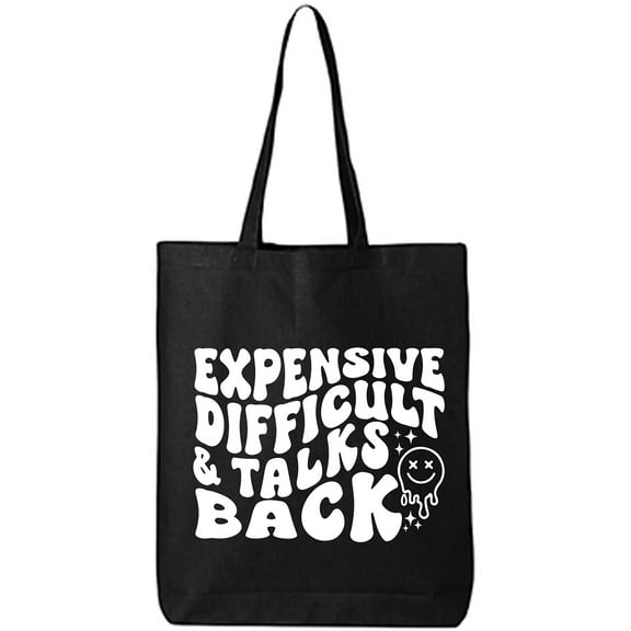 Expensive Difficult & Talks Back Cotton Canvas Tote Bag