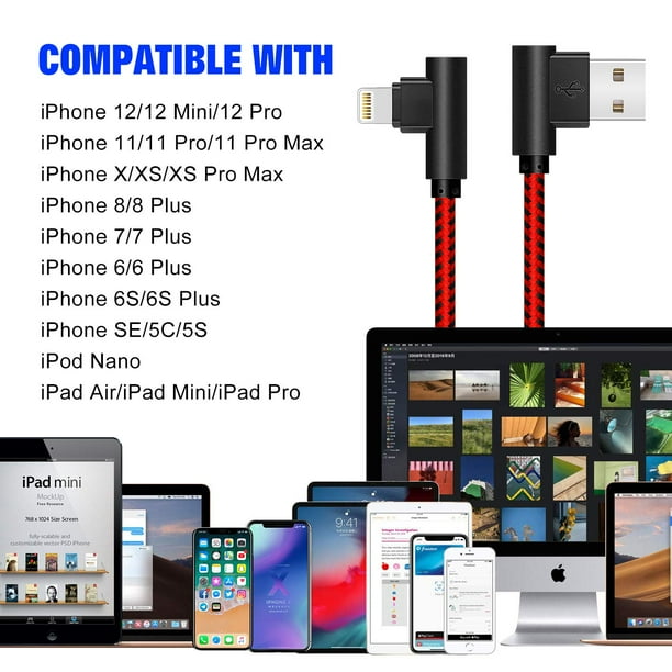 C-SAW 2m Lightning Port IOS To HDMI Cable 4K TV HDMI Display Adapter USB  Cord For iPhone 5/5c/5s/6/6Plus/6s/6s Plus/7/7 Plus 11 12 11Pro Max XS Pro  Max XR SE2 iPad Air Plug