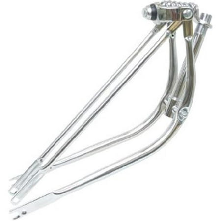DUO Bicycle Parts 57TF2000 26 in. Beach Cruiser Spring Front Fork Bent Style