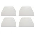thumbnail image 1 of 4piezas 19 cm x 12.5cm Raspador Espatula Herramienta de Decoracion Plano Plastico Blanco para Pastel, 1 of 5