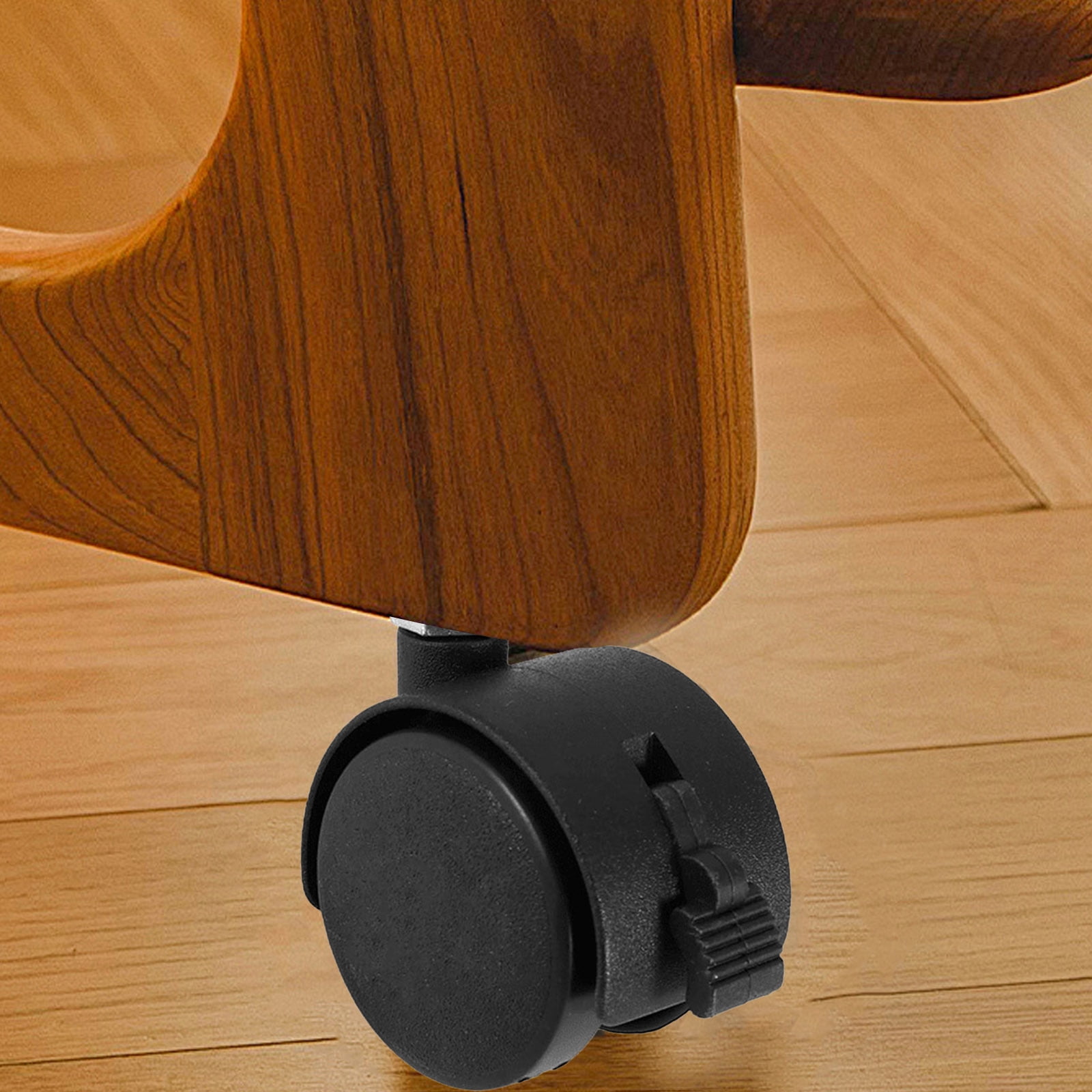 YWIYIUD 24 Pcs 1.6 Inch Swivel Stem Caster Wheels Replacement Casters, Stem Caster Wheels, Chair Wheels Twin Caster Wheels with Locking Brake