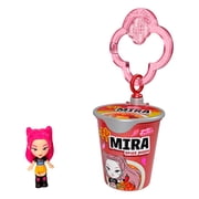 Polly Pocket x KPop Demon Hunters Miniature Dolls, Toy Collectible Characters, Ramen Cup Keychain
