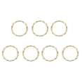 thumbnail image 1 of Miangastore 7Pcs Book Binding Rings Loose Leaf Binder Circle Single Binder Ring Metal Binder Rings, 1 of 8