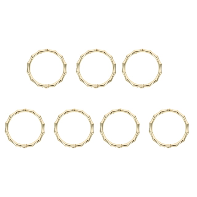Miangastore 7Pcs Book Binding Rings Loose Leaf Binder Circle Single Binder Ring Metal Binder Rings
