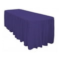 thumbnail image 1 of The Great American Store Polyester 4ft Rectangle Fitted Royal Blue Tablecloth With Pleated Table Skirt for Party, Banquet, Wedding Tablecloths (L48"x W24"x H28"), 1 of 3