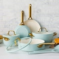 thumbnail image 3 of GreenPan 10-Piece Reserve Pro Cookware Set, Ceramic Nonstick, Oven Safe, Dishwasher Safe, Seaside, 3 of 12