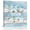 Blue, variant on Coastal Summer Beach Wall Art Painting on Canvas, Blue Wooden Shell Ocean Canvas Art Home Prints Wall Art Framed Modern Artwork for Living Room Bedroom Wall Decor 16x16in