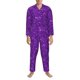 thumbnail image 3 of Fotbe Purple Glitter Pijama de Hombre con Estampado de Manga Larga, Conjunto de 2 Piezas, Ropa de Dormir Suave y Cómoda con Bolsillos-XX-Large, 3 of 7