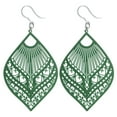 thumbnail image 6 of Large Peacock Dangles Hypoallergenic Earrings for Sensitive Ears Made with Plastic Posts, 6 of 19