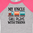 thumbnail image 4 of Inktastic My Uncle Still Plays with Trains Boys or Girls Baby Bodysuit, 4 of 5