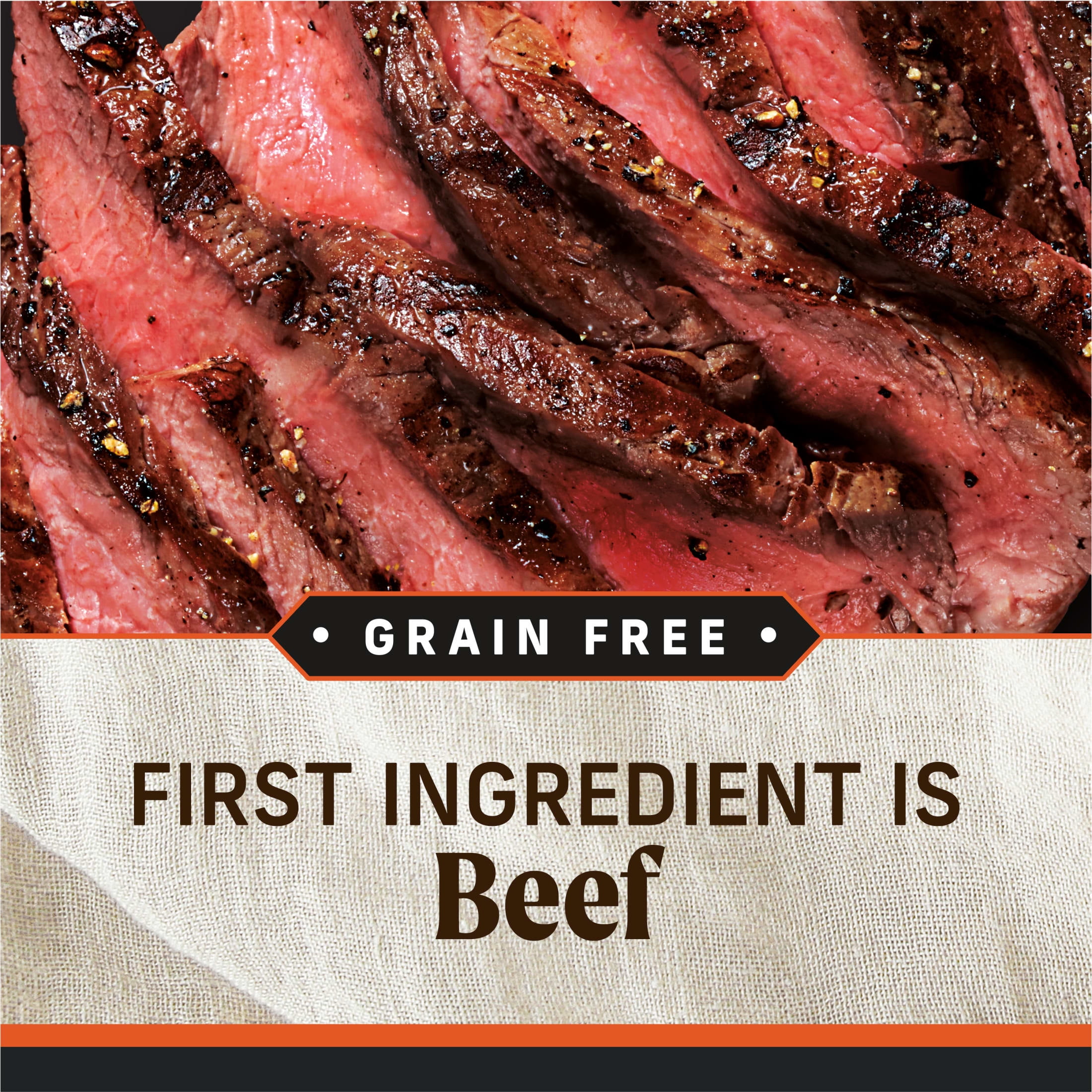 Merrick Grain Free Wet Dog Food for Adults, Grain Free Real Texas Beef, 12.7 oz Can, 12 Pack