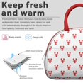 thumbnail image 3 of Insulated Lunch Bag Women, Reusable Lovely Lobster Cartoon Style Tote Lunch Box, Leakproof Cooler Lunch Bags for Work Office Travel Picnic, 3 of 6