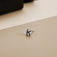 HIRPLIS Simple Enamel Letter Stud Earrings for Men Women Stainless ...