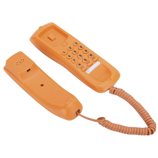 Teléfono Fijo Teléfono Exquisito de Trabajo de Trabajo Ampliamento Aplicable Conveniente para Usar la Decoración del Hogar Material ABS para la Oficina en Casa