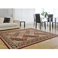 thumbnail image 3 of Tayse Sensation Area Rug 4770 Red Panel Flower 5' 3" x 7' 3" Oval, 3 of 3