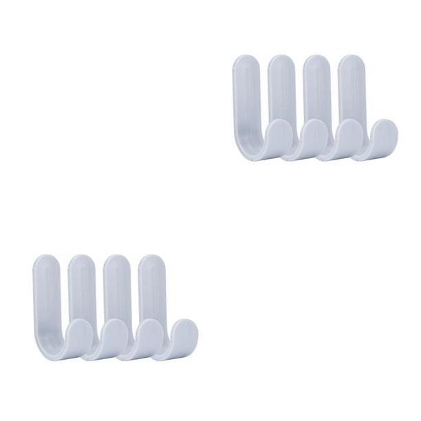 Bearachild 4 Uds. Ganchos para toallas de baño, colgadores de puerta de plástico, colgadores de pared autoadhesivos, estantes para sombreros, colgador de Gris 2piezas Bearachild CBP043421