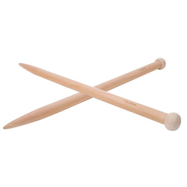Wooden Crochet Hook, Lightweight Knitting Needle with Smooth Rotating Body for Scarf Sweater Blanket Weaving DIY Hand Embroidery