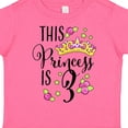 thumbnail image 4 of Inktastic This Princess is Three Third Birthday Girls Toddler T-Shirt, 4 of 5