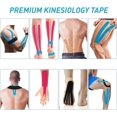thumbnail image 4 of 3 Pack Kinesiology Tape, Water Resistant Muscle Support Adhesive Sport Tape for Pain Relief, Cotton Elastic Athletic Tape for Joints, Knee, Ankle, Shoulder, Wrist - Tan 1 inch 16.25 foot, 4 of 6