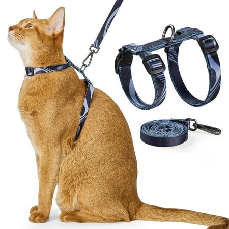 EcoNest Cat Leash Break Adjustable Cat Leash Walking Cat Leash I Shaped Vest Type Pet Chest Strap