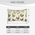 thumbnail image 3 of Plush Throw Pillow Covers, Chicken Cartoon Pillow Cases with Invisible Zipper, Breathable Microfiber Pillow Cases Standard Size for Sleeping Bedroom Sofa Living Room 16x24, 3 of 5